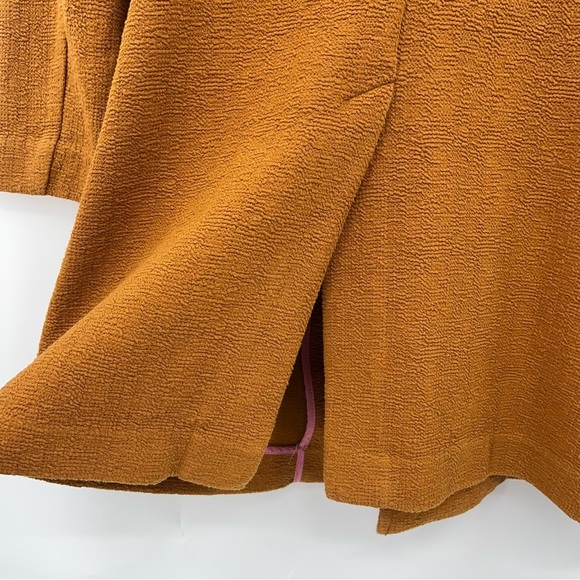 Anthropologie Corinthia oversized camel 0318 brown blaze coat jacket textured - Picture 9 of 14